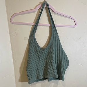Light Teal Halter Top 🔹